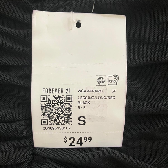 Forever 21 Black Gathered Leggings - Picture 2 of 2